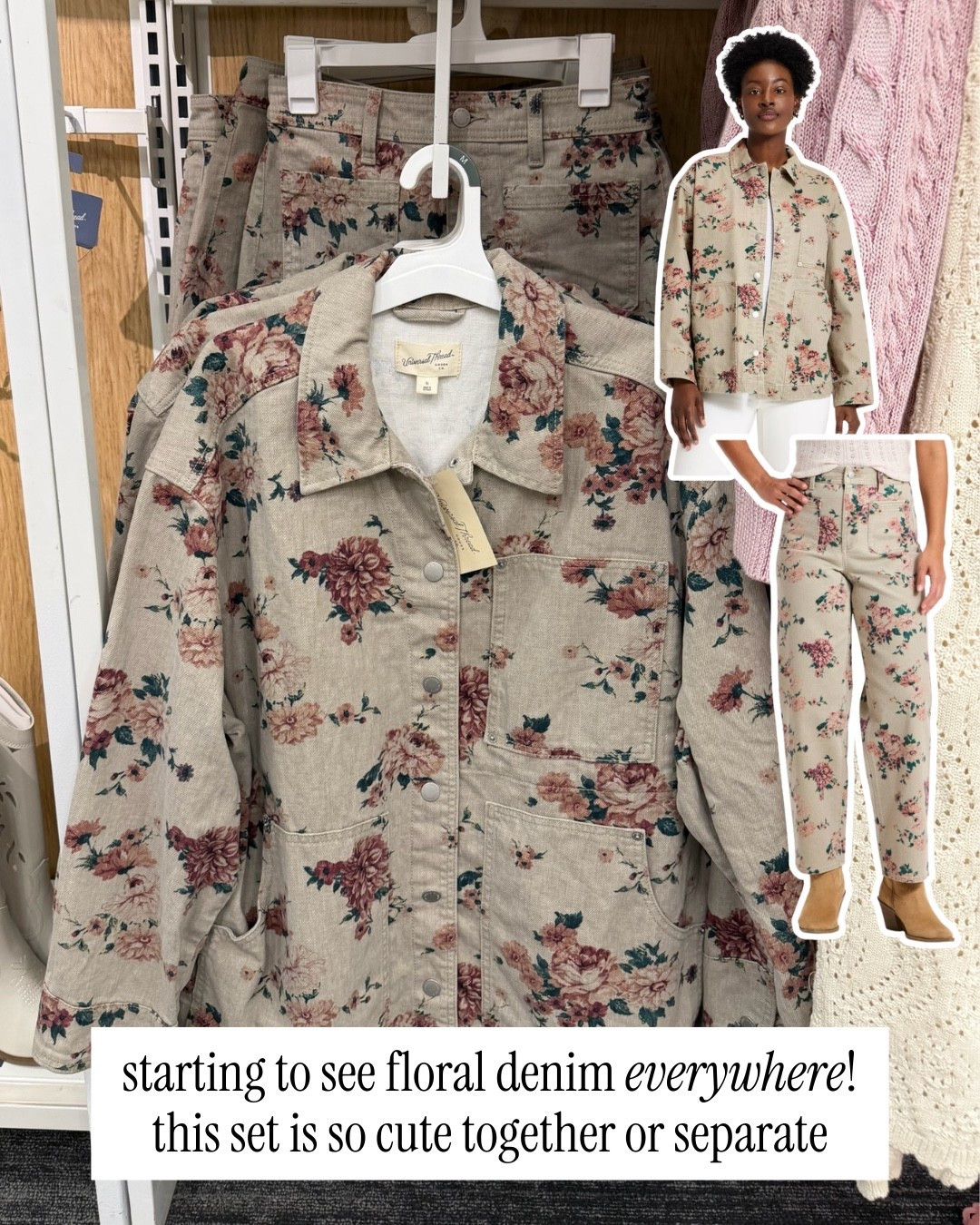 Floral denim is trending for spring! Love this target set

#LTKspring #LTKspringtrends