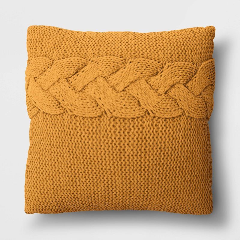 Cable Knit Throw Pillow - Threshold™ | Target