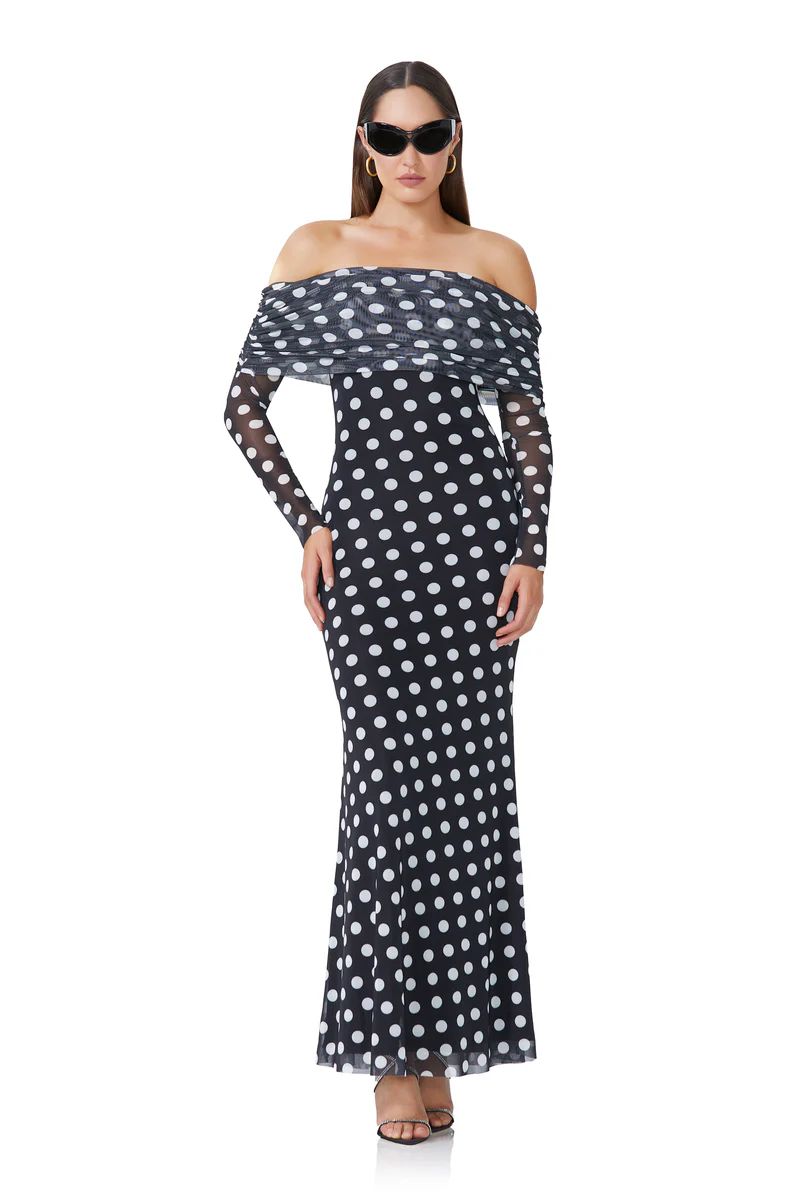 Thelma Maxi Dress - Diagonal Dot | ShopAFRM