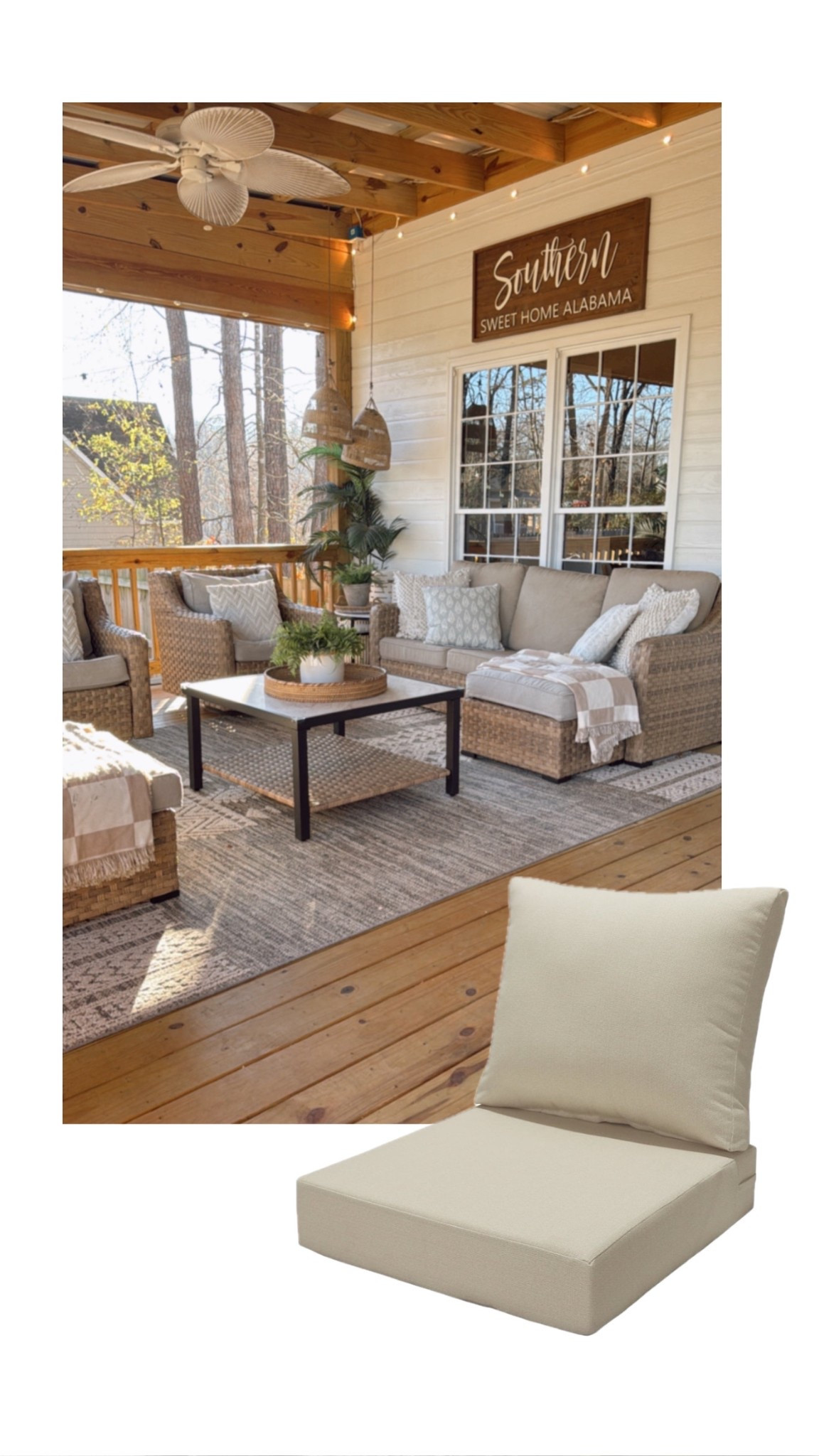 Looking for replacement cushion for the viral Walmart outdoor furniture set? 

These are sold as a set (one back cushion and one seat cushion) and come in 6 color options. 

These sold out fast last year! 

#LTKHome #LTKFindsUnder100 #LTKSeasonal