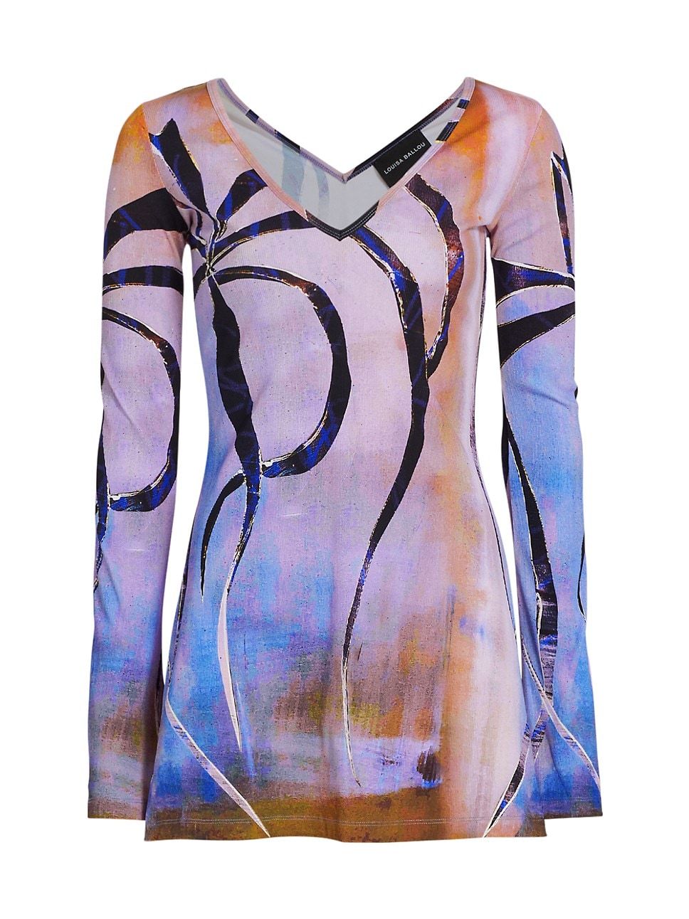Heatwave Leaf-Print Mesh Midi-Dress | Saks Fifth Avenue
