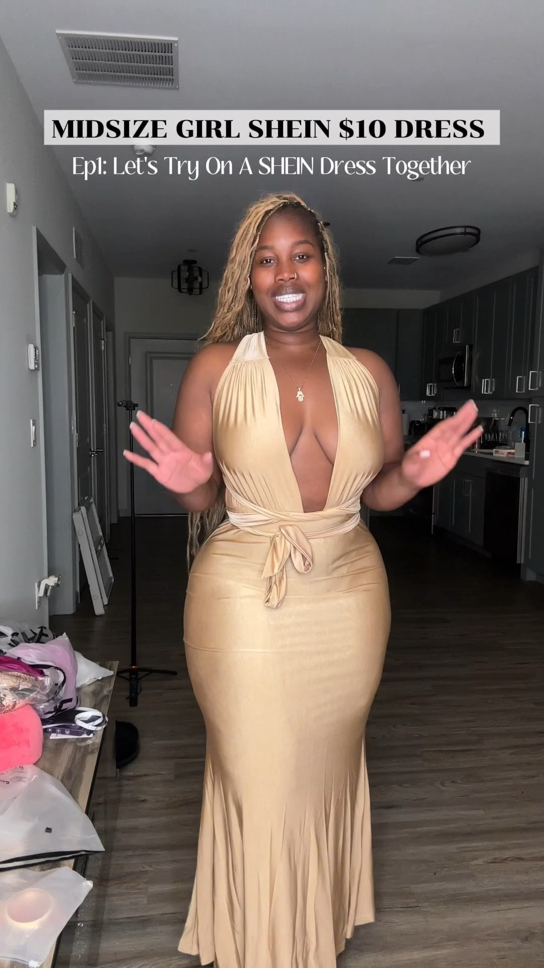 I can't believe how she compliments my body 😍😍. I saw her online and wasn't sure how she was going to fit but WOW!  #Dress #SheinFinds

#LTKSeasonal #LTKMidsize #LTKParties