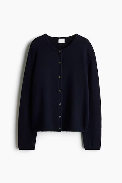 H & M - Loose-Fit Cardigan - Blue | H&M (US + CA)