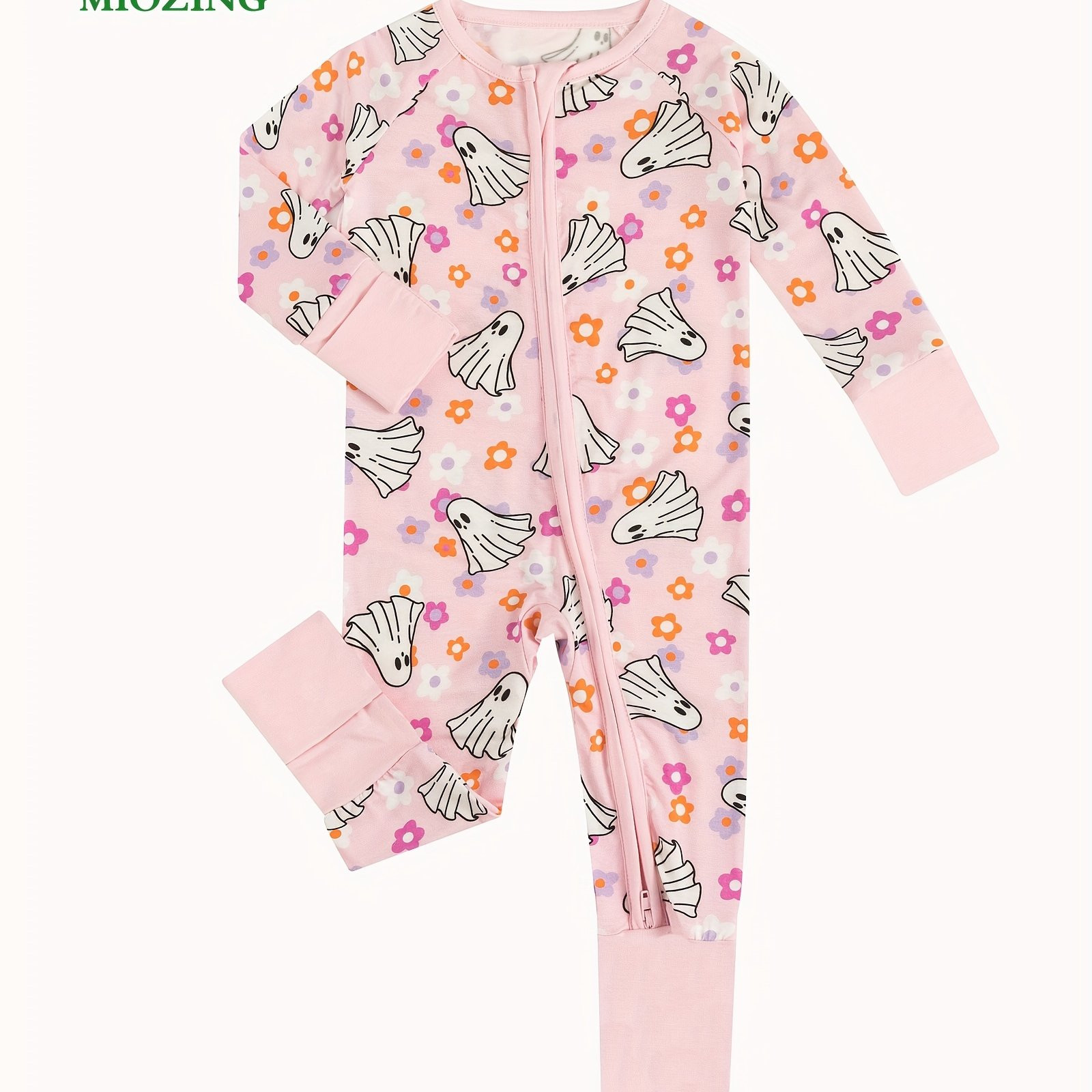 Miozing Adorable   Botanical Design Long sleeve Zip - Temu | Temu Affiliate Program