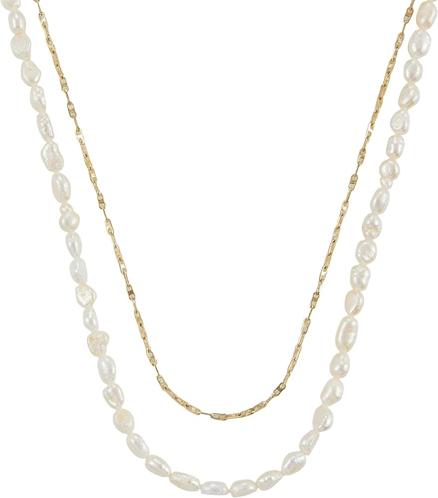 Fossil Women's Gold-Tone Stainless Steel Pendant Chain Necklace for Women | Amazon (US)