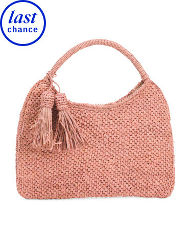 Raffia Small Anya Crochet Satchel With Snap Closure | Handbags | Marshalls | Marshalls