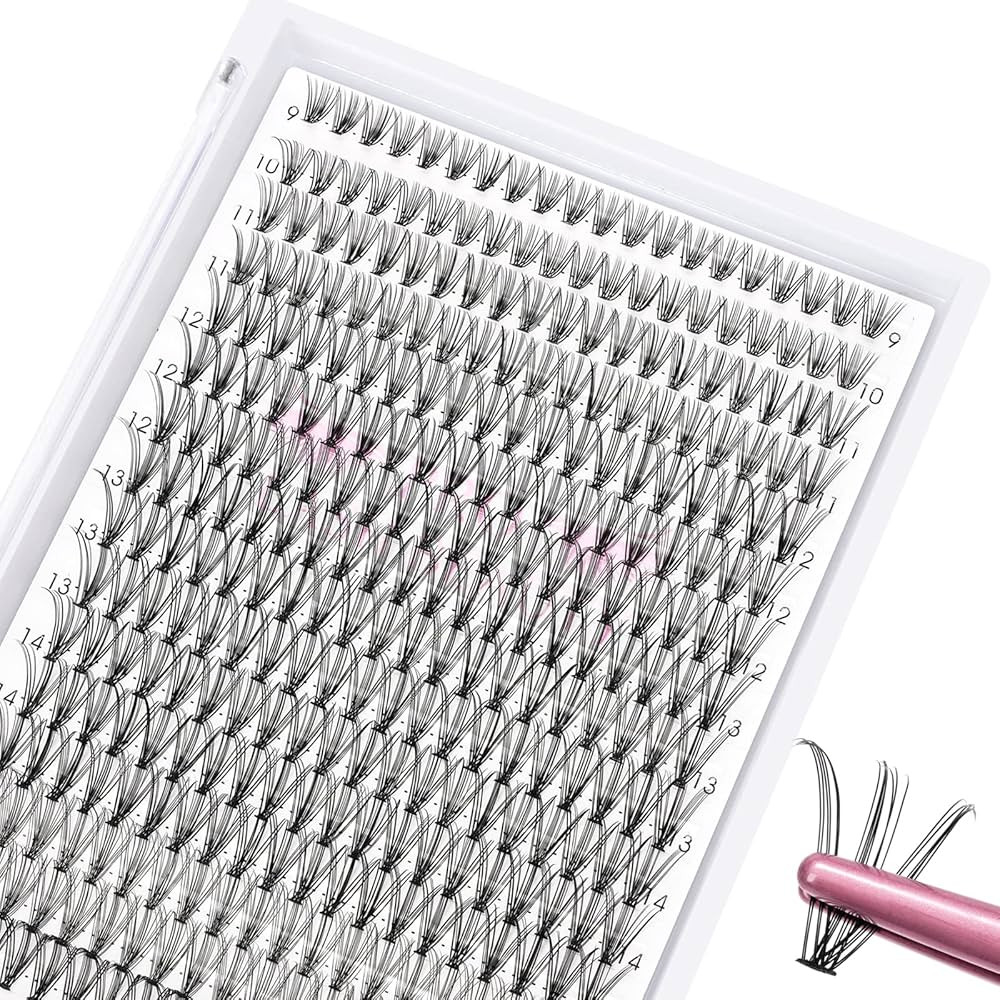 280 Pcs Individual Lashes 20D-C-0.07-9-16mix Cluster Lashes 10D 20D C D Curl Wispy Lashes Bottom ... | Amazon (US)