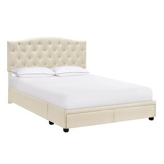Upholstered King Platform Storage Bed - Overstock - 31508352 | Bed Bath & Beyond