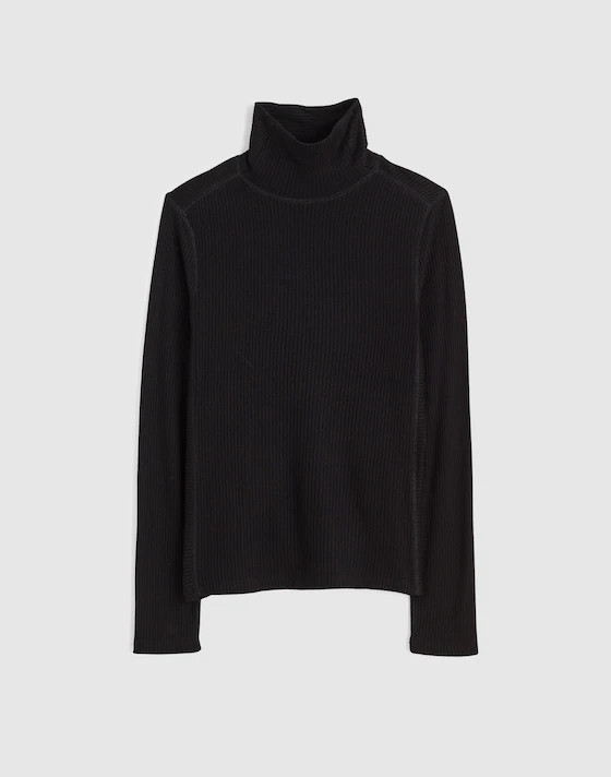 Ribbed Turtleneck Long-Sleeve Tee | Madewell