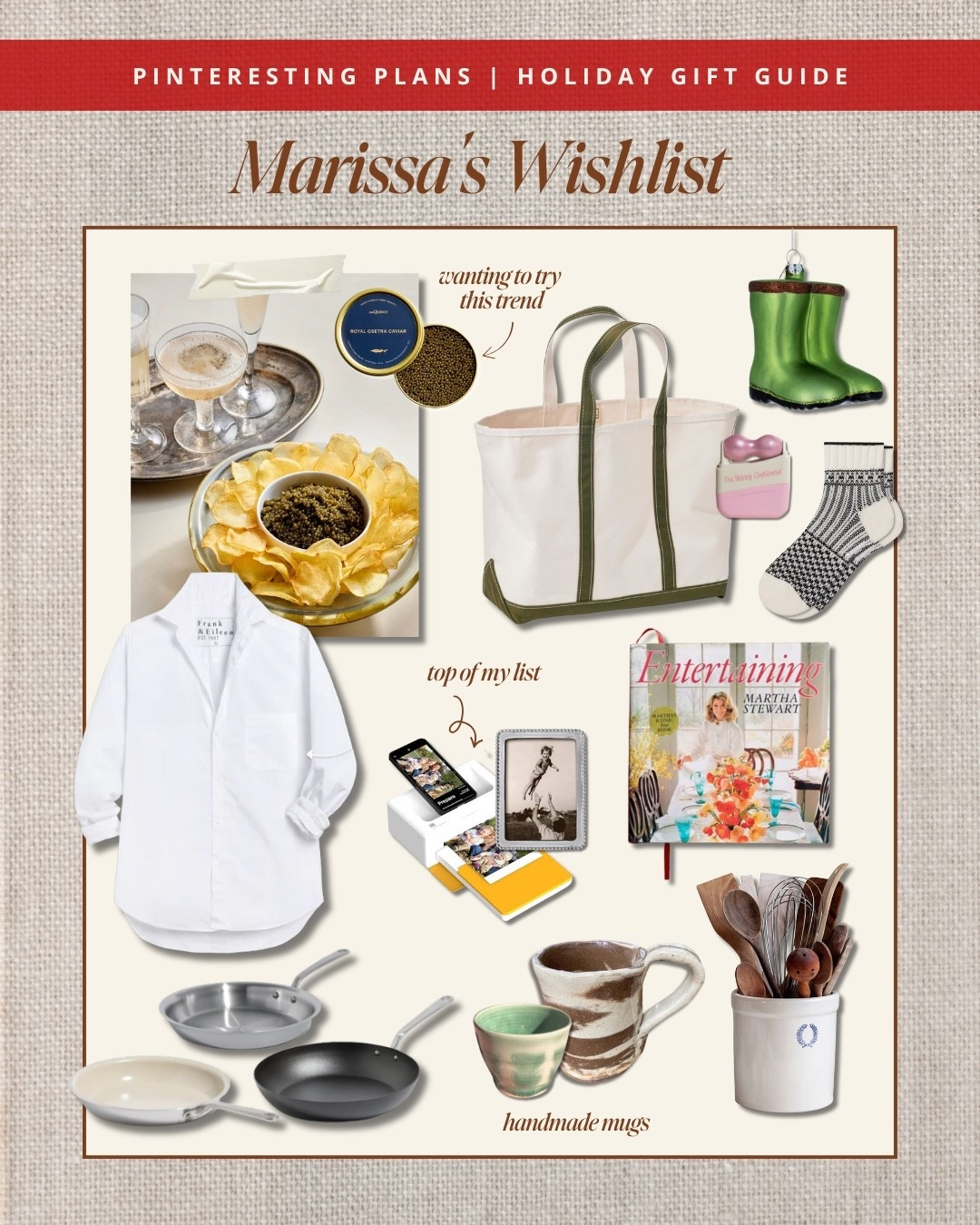 My team put together their wishlists and this is Marissa’s. Marissa is a mom to 2 under 2, loves to cook, and spend time at home with her family. If that sounds like someone in your life, hopefully these selections are helpful!  

A full description of everything on the blog: https://pinterestingplans.com/christmas-wishlists-from-gals-who-shop-for-a-living/

#LTKGiftGuide #LTKmomlife