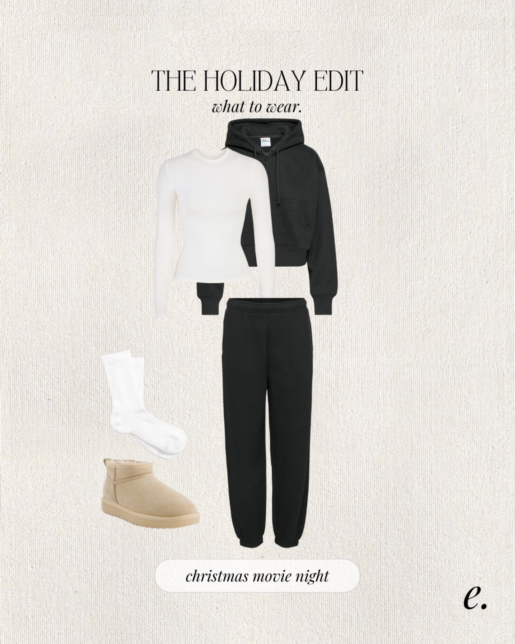 What to wear holiday edition. 
A matching lounge set or sweat suit would be perfect with ankle socks and Ugg ultra minis! Nothing like feeling like you’re wearing pajamas but still look put together. Linking a more affordable bootie option from Amazon as well. I have a pair and they are identical! 

Aritzia sweatsuit, TNA hoodie, sweatpants, Ugg Ultra Minis, ankle socks, Skins long sleeve tee



#LTKshoecrush #LTKSeasonal #LTKHoliday