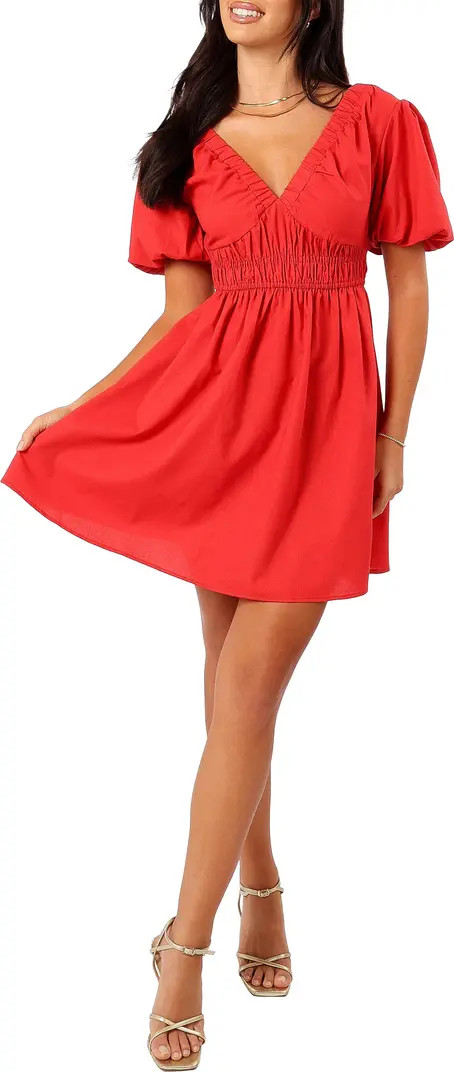 Astrid Puff Sleeve MinidressPetal & Pup | Nordstrom