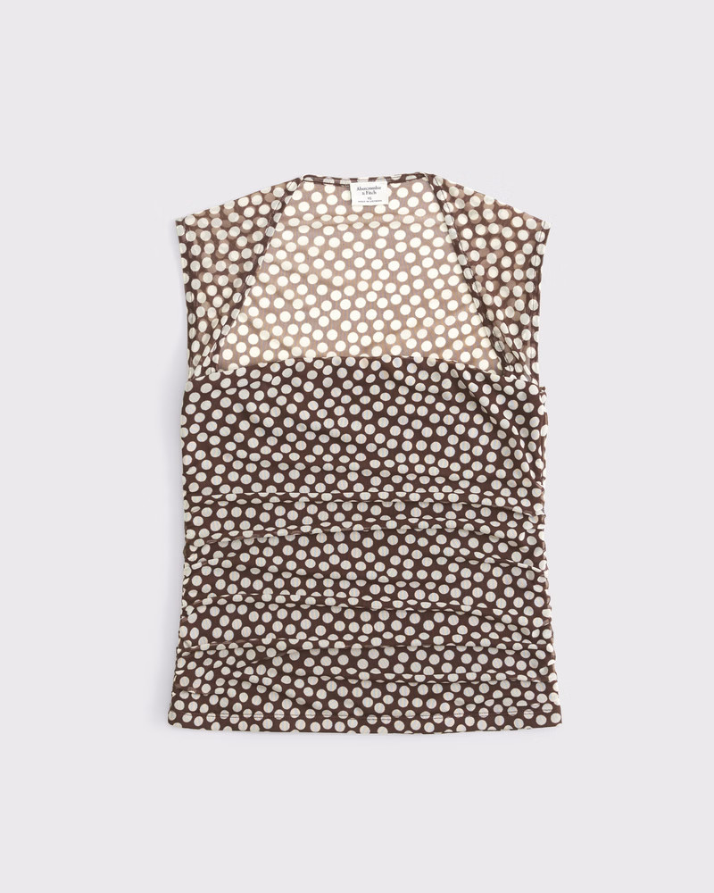 Women's The A&F Ava Mesh Top | Women's Tops | Abercrombie.com | Abercrombie & Fitch (US)