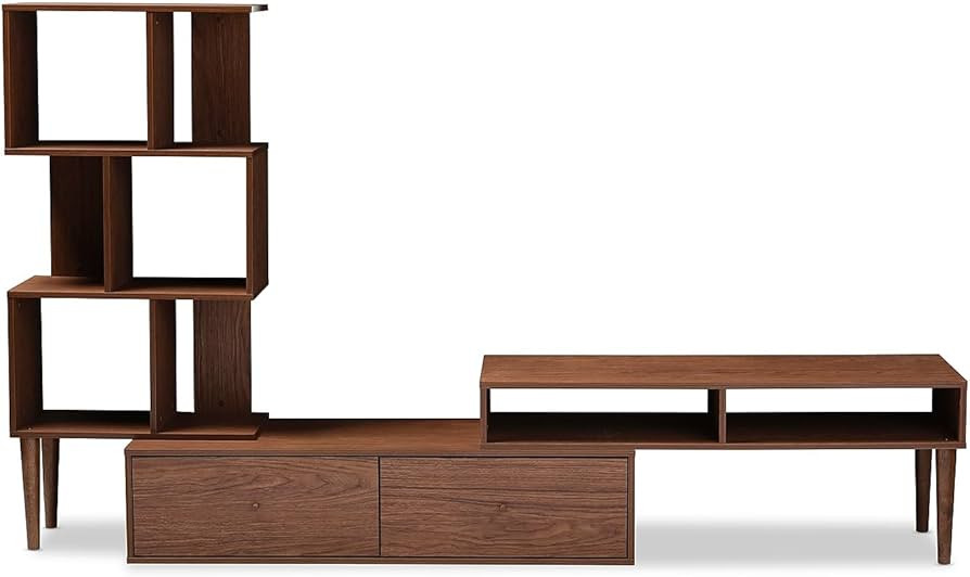BAXTON STUDIO Haversham Mid-Century Retro Modern TV Stand Entertainment Center and Display Unit | Amazon (US)
