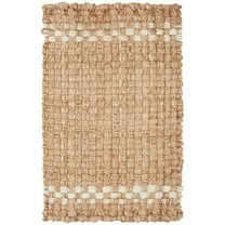Beautiful Outdoor Handwoven Jute Doormat by Drew Barrymore, 18" x 30", White/Natural | Walmart (US)