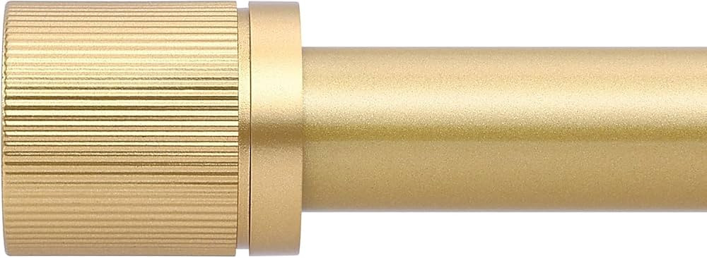 Gold Curtain Rods for Windows 66 to 120 Inch:Modern Decorative Curtain Rod for Bedroom Living Roo... | Amazon (US)