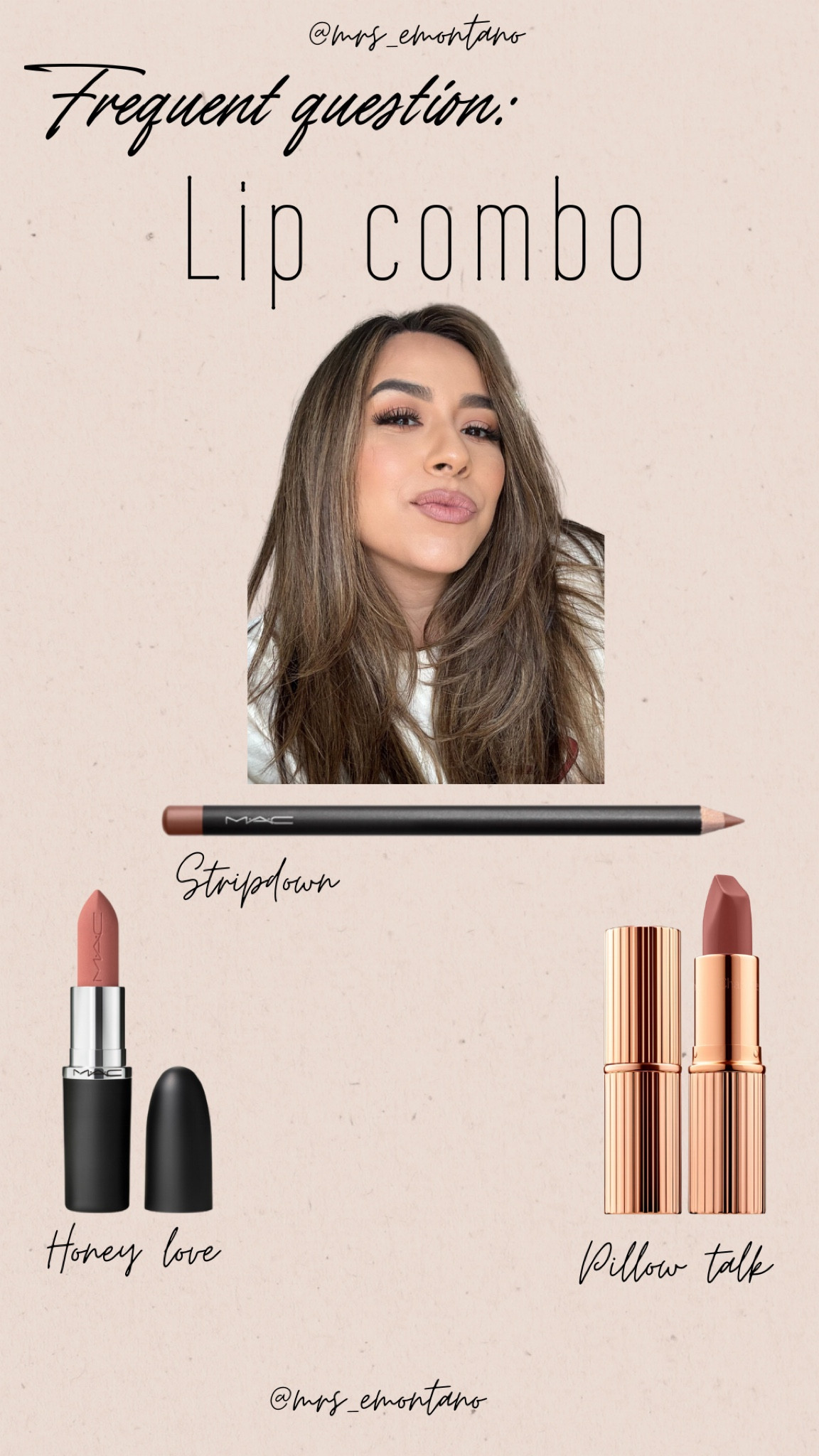 Frequently asked question is what is my lip combo and this is the one I’m always wearing!!Lipliner  is strip down MAC, or honeymoon morphe as a dupe.. lipstick I use honey love first and then pillow talk in top! 

#LTKbeauty