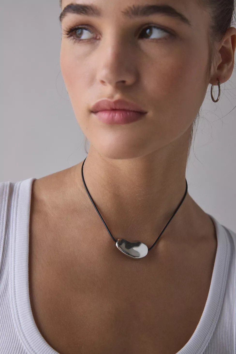 Chicago Metal Pendant Corded Necklace | Urban Outfitters (US and RoW)