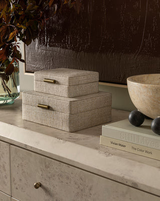 Natural Fabric Box Small | McGee & Co. (US)