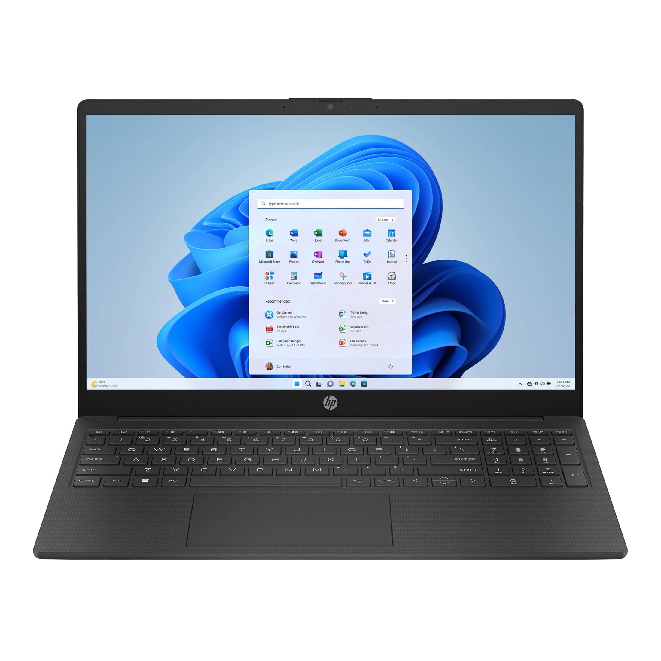 HP 15.6 inch Intel Processor N200 4GB RAM 128GB UFS Black (12-mo. Microsoft 365 included) | Walmart (US)