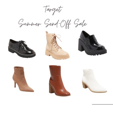 Target Summer Send Off Sale 
Shoes loafers, boots, flats 

#LTKSeasonal #LTKshoecrush #LTKsalealert