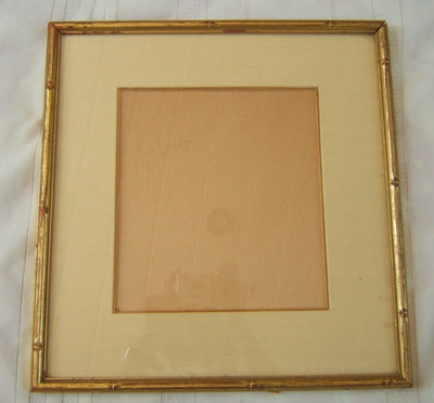 OLD WOOD FRAME WITH BAMBOO DESIGN LINEN MATT | eBay US