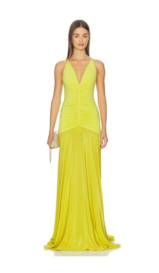 SILVIA TCHERASSI Sana Dress in Yellow. - size S | Revolve Clothing (Global)
