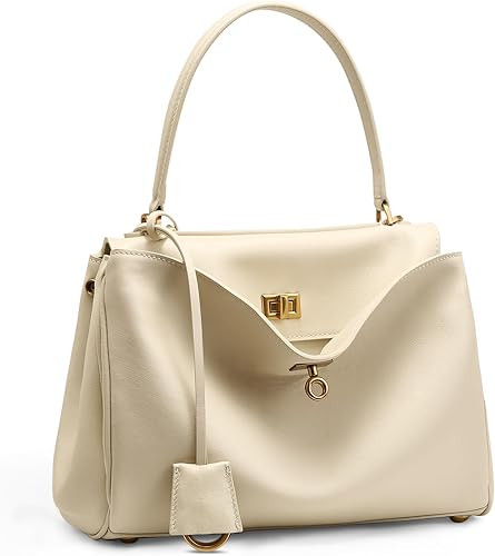 Genuine Leather Tote Bag for Women: Soft Leather Shoulder Handbags - Ladies Satchel Crossbody Pur... | Amazon (US)