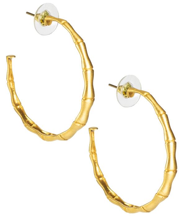 Skinny Bamboo Hoop - Gold | Lisi Lerch Inc