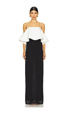 Lovers and Friends x Emma Rose Isabela Gown in Black & White from Revolve.com | Revolve Clothing (Global)