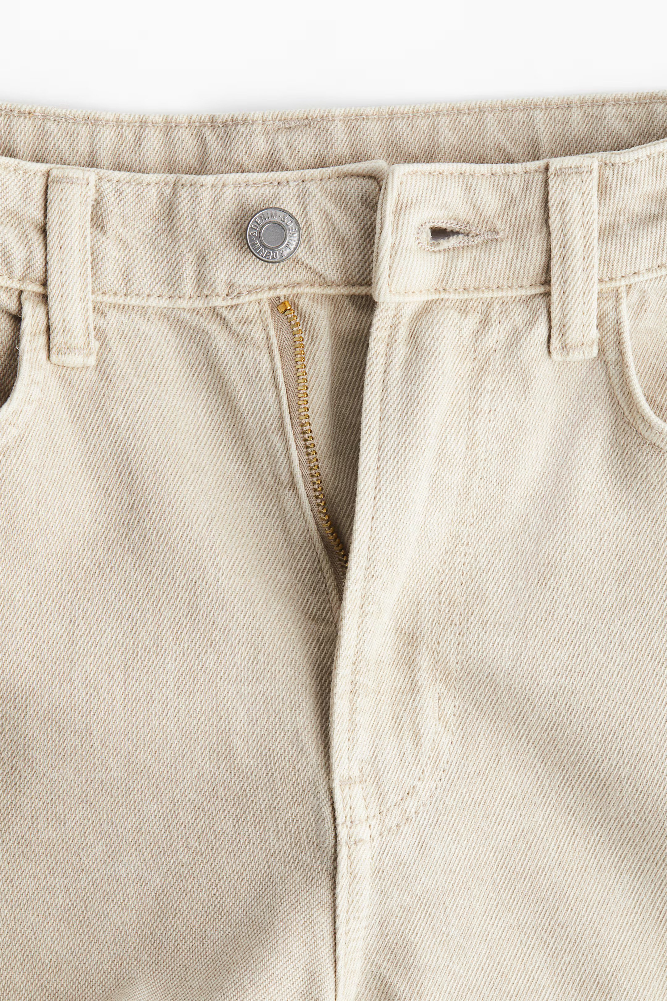 Curvy Fit Wide Ultra High Jeans - Dusty beige - Ladies | H&M US | H&M (US + CA)