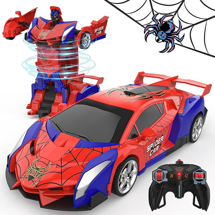 BLUEJAY Transform Rc Cars for Boys 4-7 8-12, 2.4Ghz Remote Control Car 1:18 Scale Transforming Ro... | Amazon (US)