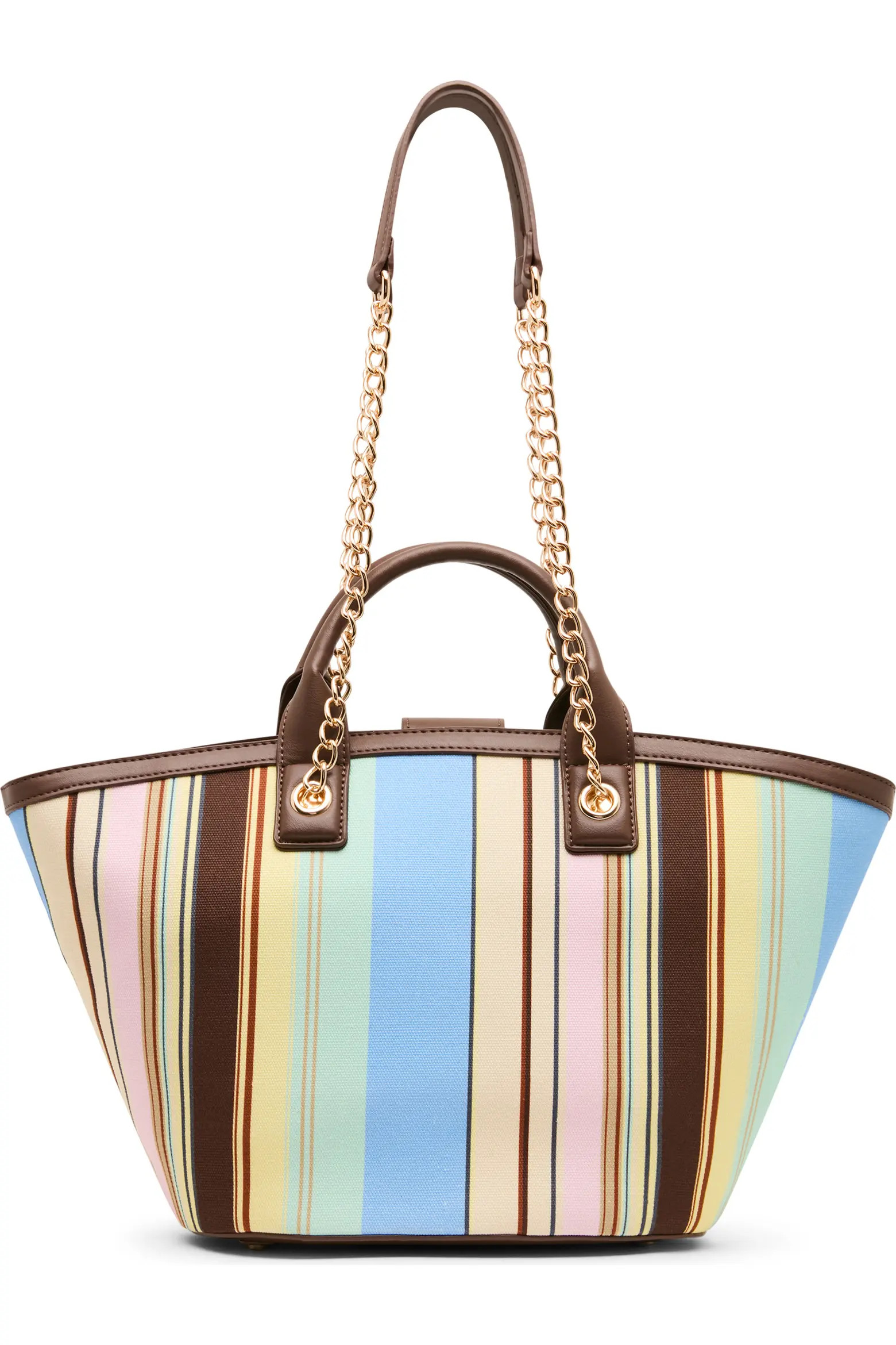 Anne Klein Stripe Double Handle Tote Bag with Pouch (Women) | Nordstromrack | Nordstrom Rack
