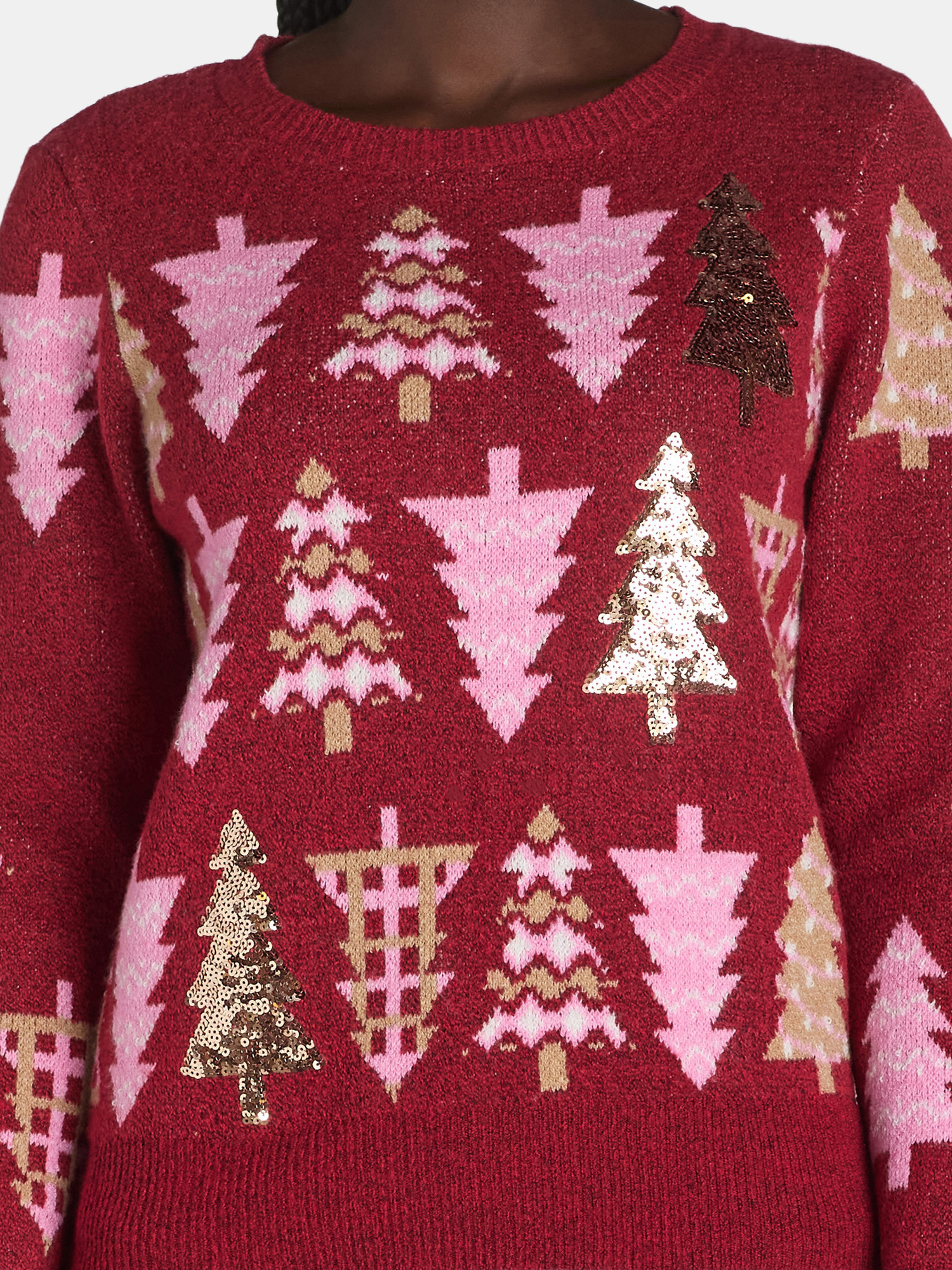 Holiday Time Embellished Christmas Sweater, Women’s and Women’s Plus, Sizes XS-3X - Walmart.c... | Walmart (US)