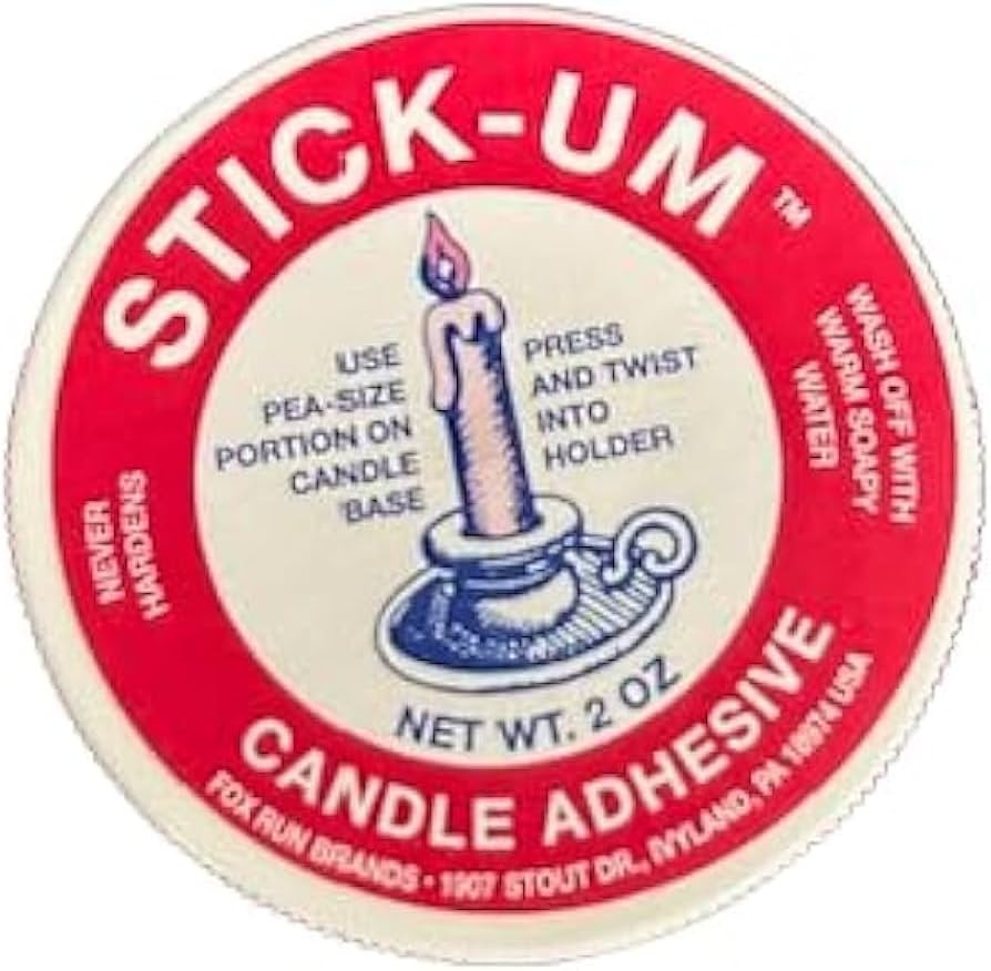 Fox Run Stick-Um Candle Adhesive, 2 Ounces | Amazon (US)