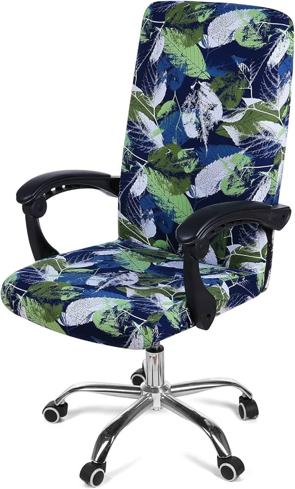 Smiry Stretch Printed Office Computer Chair Covers, Universal Desk Rotating Chair Slipcovers Remo... | Amazon (US)