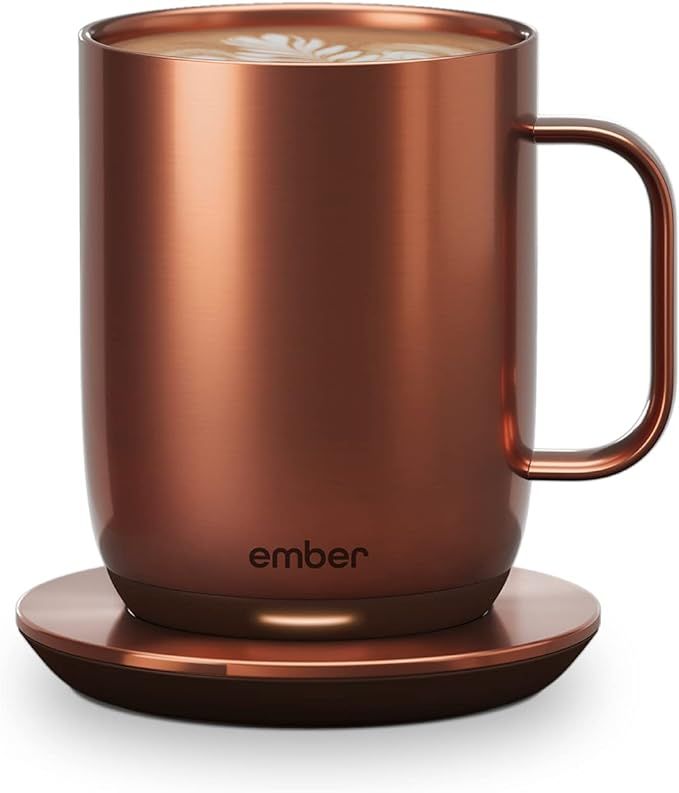 Amazon.com: Ember Temperature Control Smart Mug 2, 14 oz, Copper, App Controlled Heated Coffee Mu... | Amazon (US)