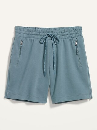 High-Waisted Dynamic Fleece Sweat Shorts for Women -- 6-inch inseam | Old Navy (US)