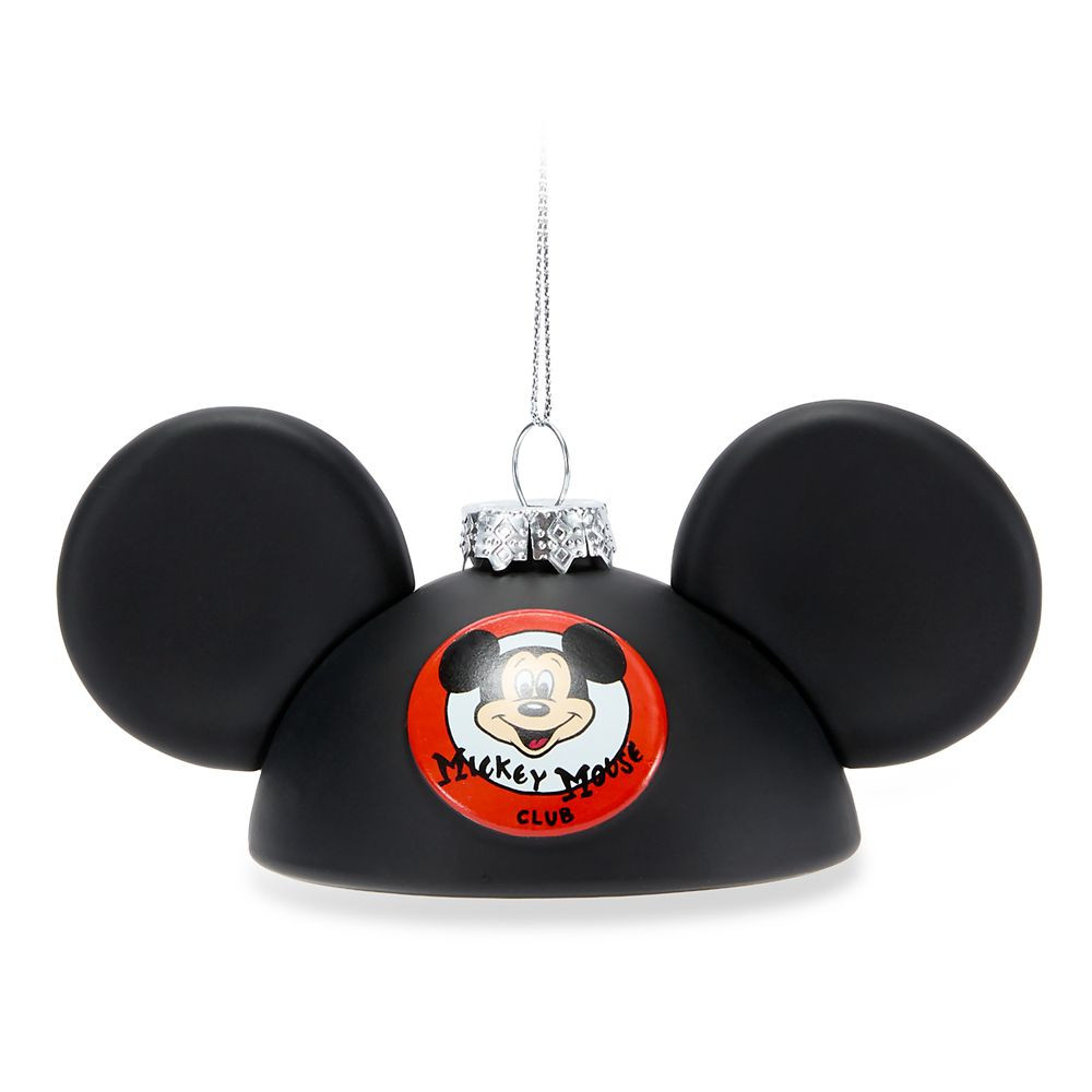 Mouseketeer Ear Hat Glass Ornament \u2013 The Mickey Mouse Club | Disney Store
