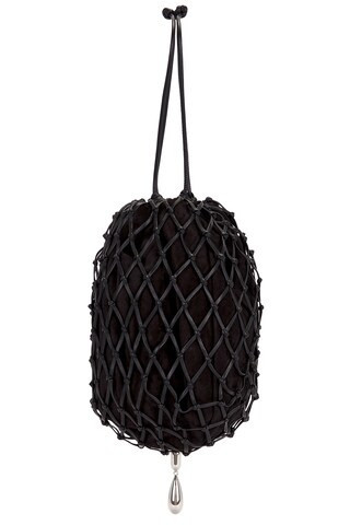 Savette Macrame Pouch Bag in Black | FWRD 