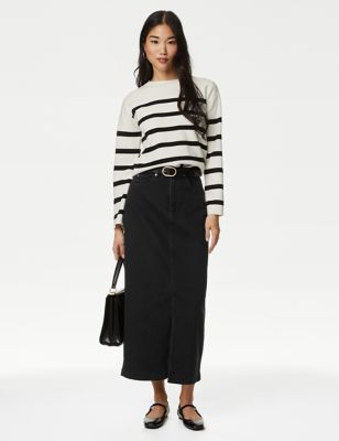 Denim Midi Skirt | Marks & Spencer (UK)