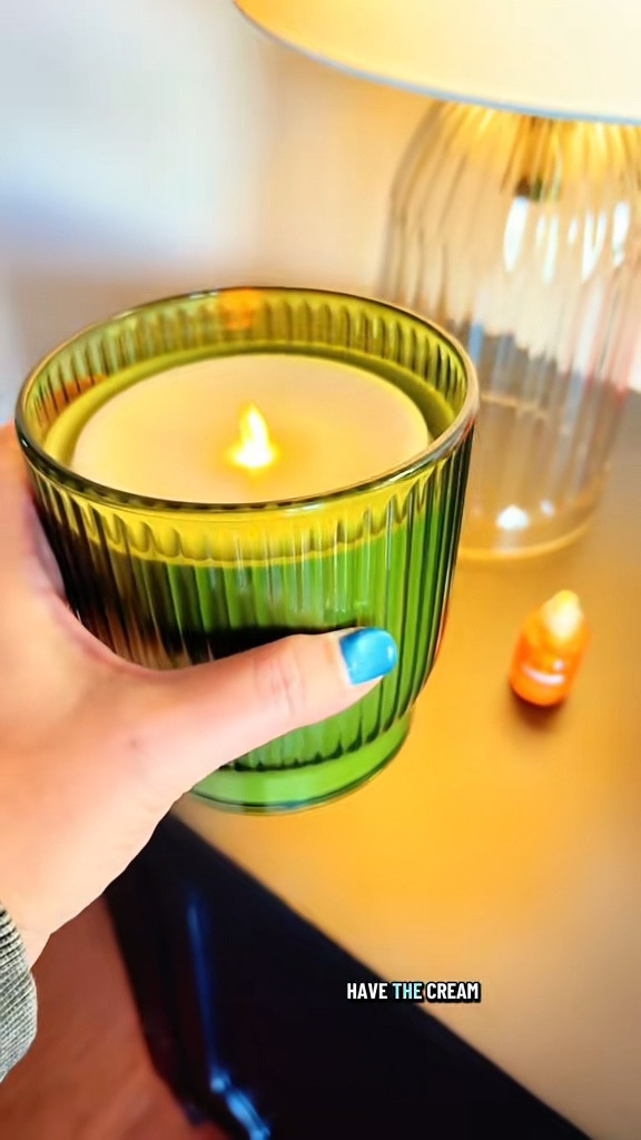 This is a flameless candle, but it is also a waterless oil diffuser, and you can put it on a timer and just let it go.

#LTKfindsunder50 #LTKparties #LTKhome