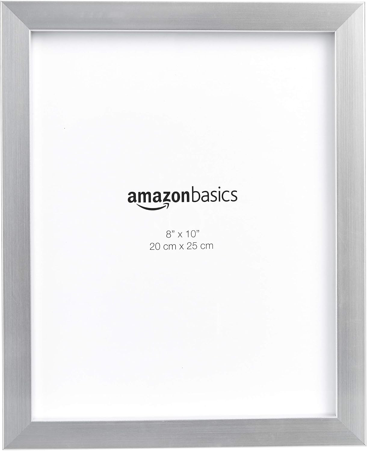 Amazon Basics Rectangular Photo Picture Frame, 8" x 10", Pack of 2, Nickel | Amazon (US)