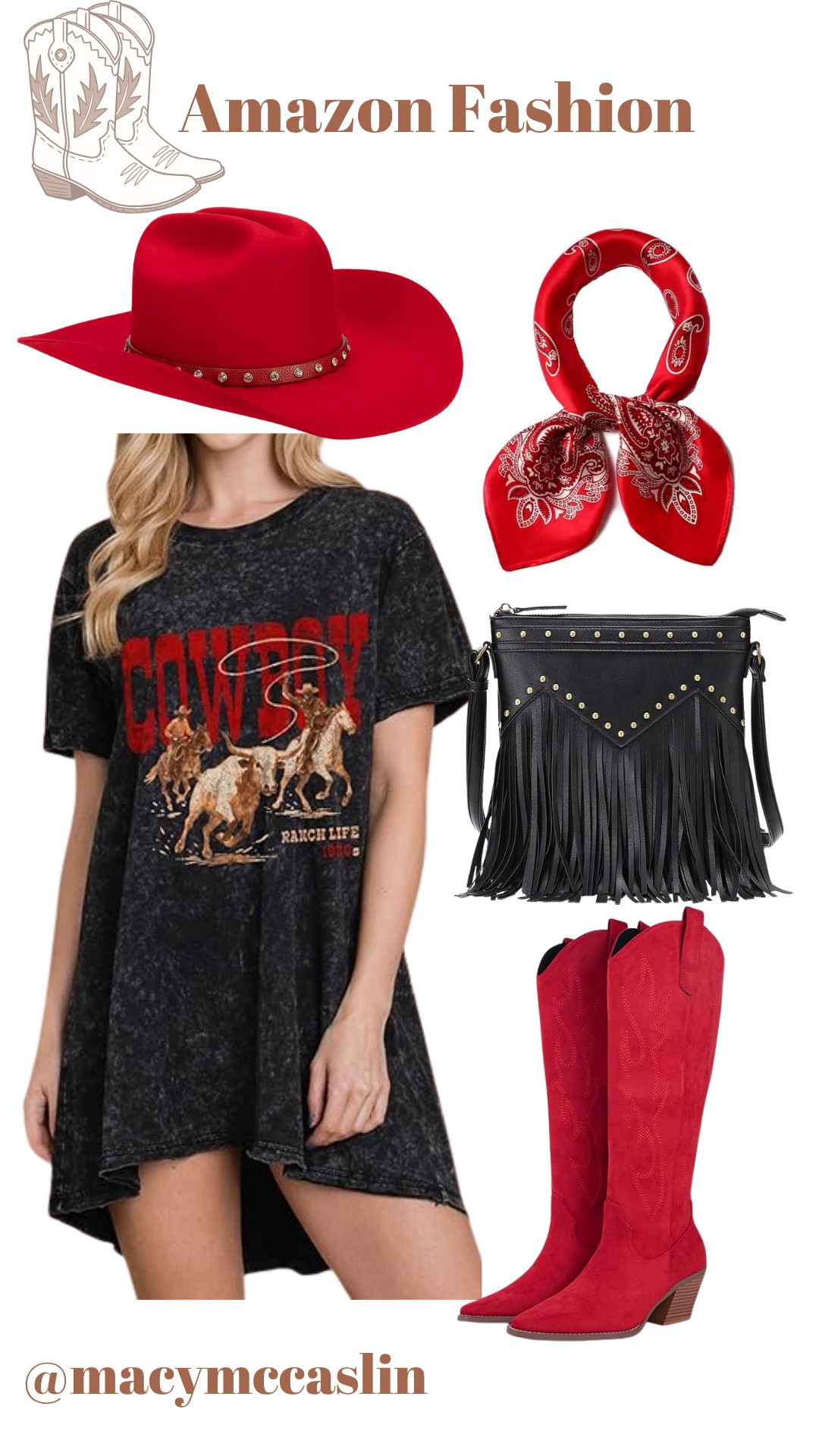 Ready for a western adventure! My favorite Amazon fashion picks. 🌵👢 #westernstyle #cowgirloutfit 

 #LTKootd #LTKSeasonal #LTKSaleAlert