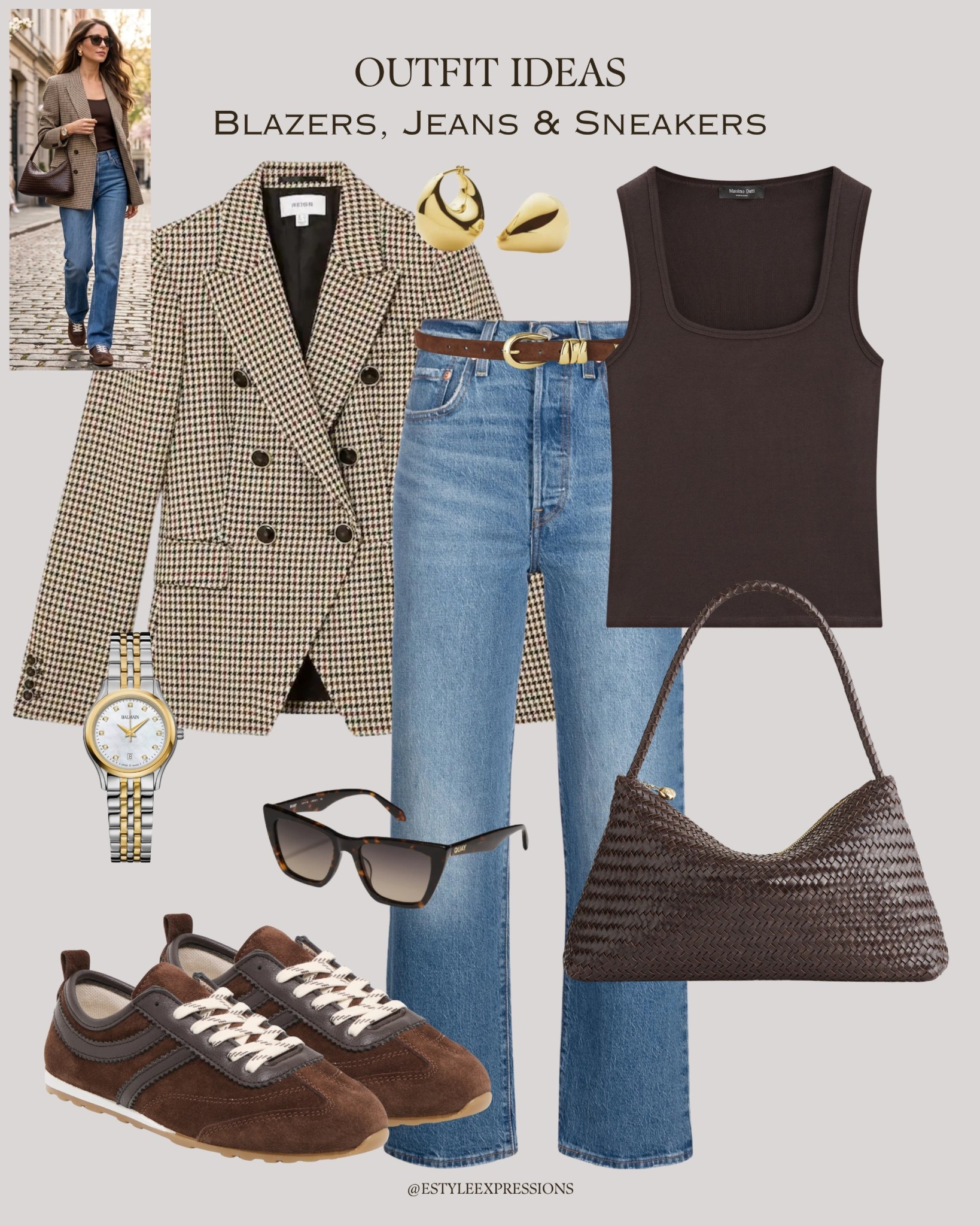 Spring outfits with blazers, jeans, and sneakers!✨👖👟

#LTKootd #LTKWorkwear #LTKSaleAlert