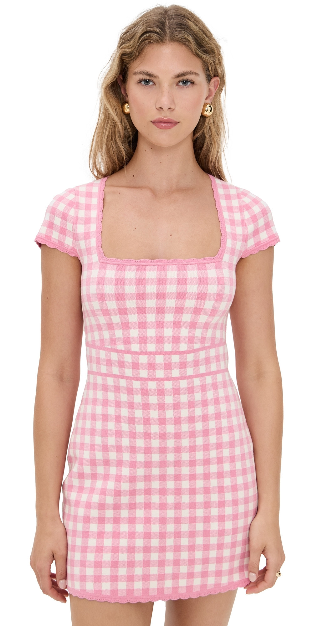 LoveShackFancy Kellen Dress Pink Pearl L | Shopbop