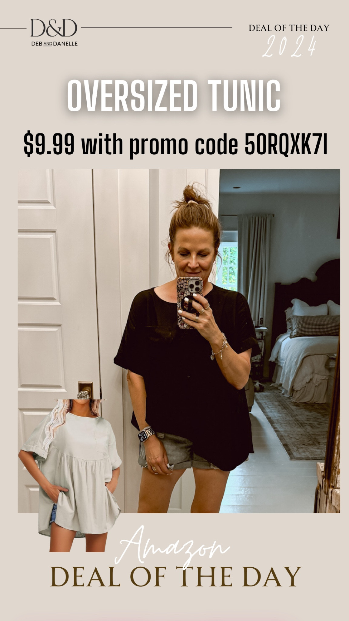 Deal of the Day: my Exlura babydoll oversized short sleeve top is currently on sale! Use promo code 50RQXK7I to get it half off! Get all the colors and layer them with your cold-weather sweaters. 

#LTKMidsize #LTKSeasonal #LTKSaleAlert