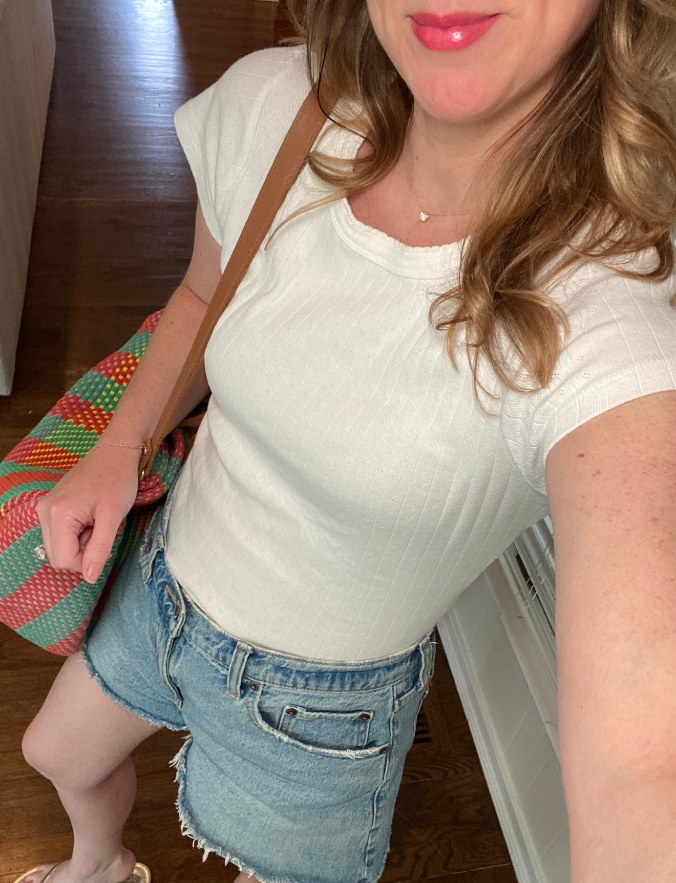 My favorite basic white tees and denim shorts for spring and summer everyday casual outfits #denimshort #white-tee 

#LTKspring #LTKmomlife #LTKootd