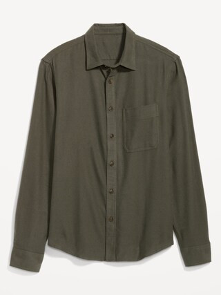 Double-Brushed Flannel Shirt for Men | Old Navy (US)