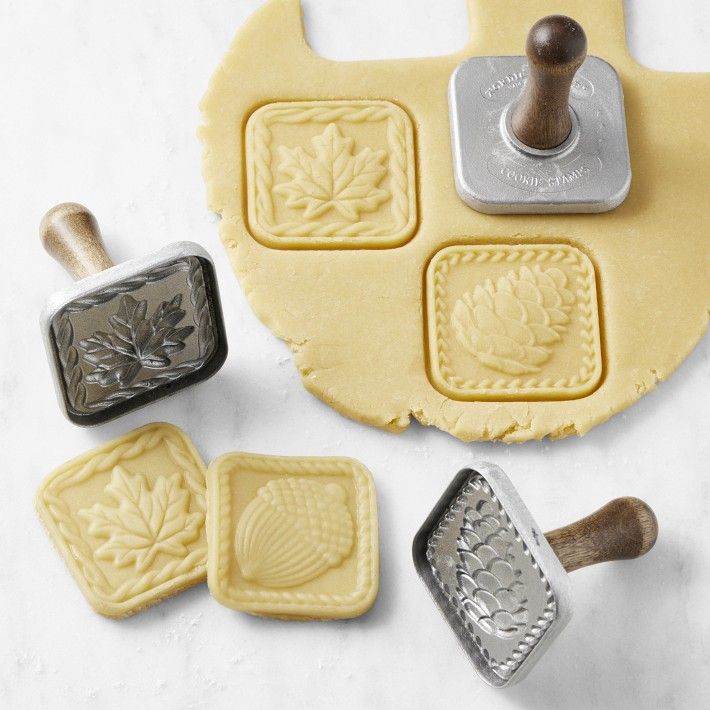 Nordic Ware Fall 3D Cookie Stamps, Set of 3 | Williams-Sonoma